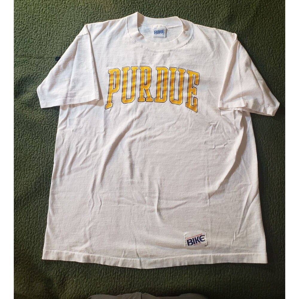 Vintage 80s/90s BIKE Purdue University T-Shirt Single Stitch Made in USA XL
